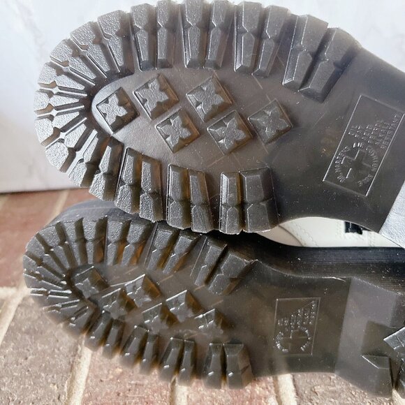 Dr. Martens Jadon 8-Eye Platform Combat Boot White Leather Womens US 8 - Picture 10 of 12